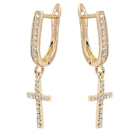 Boucles d'oreilles croix jésus 8 Lezoux (63)