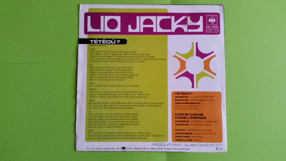 LIO - JACKY CD et vinyles