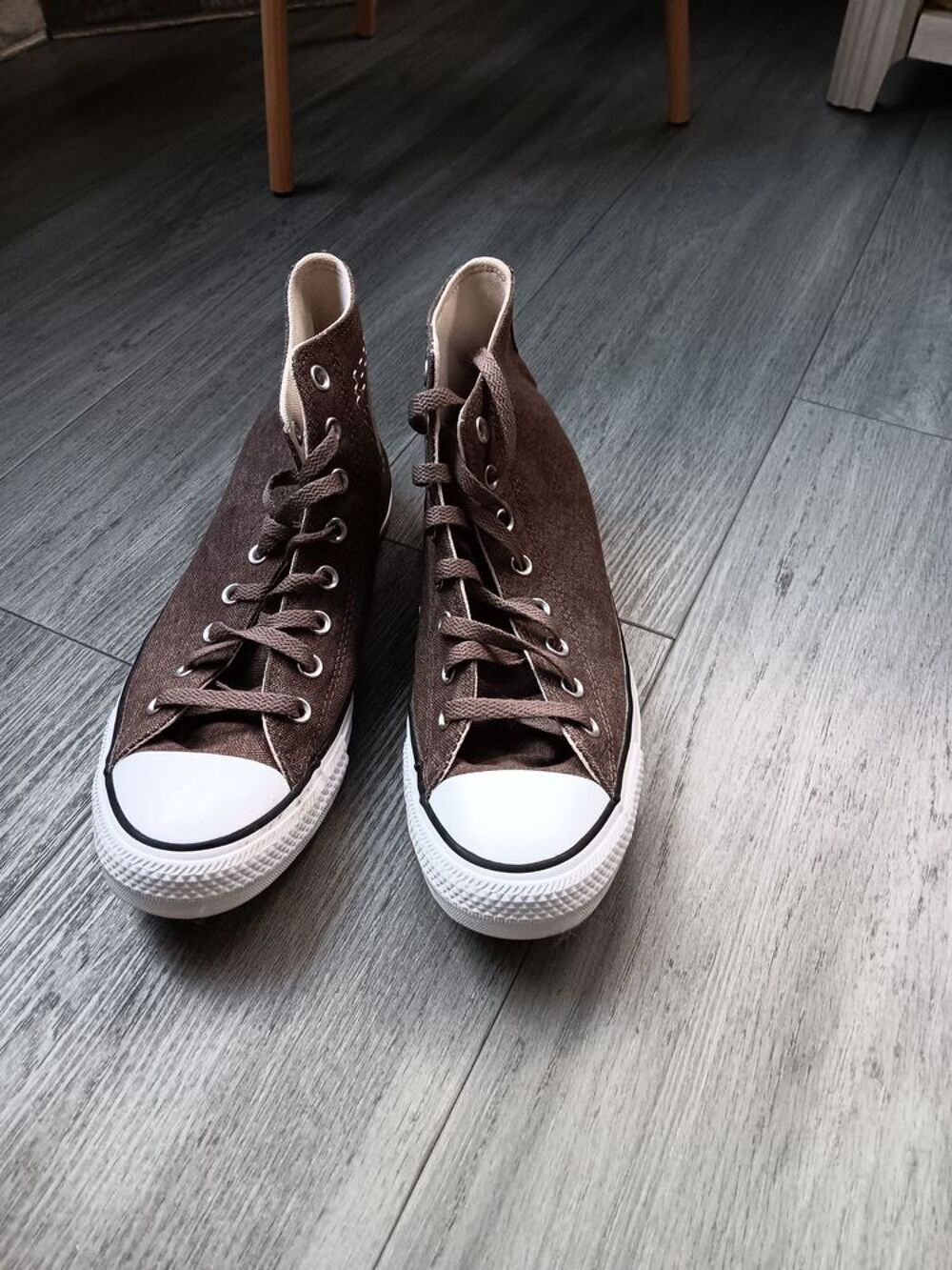  Converse montantes en toile marron Chaussures
