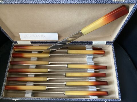 Coffret de couteaux LUSTRINOX manches bicolores Toulouse (31)