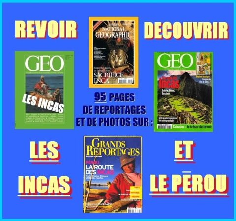 LES INCAS - g�o - P�ROU / prixportcompris 16 Lille (59)