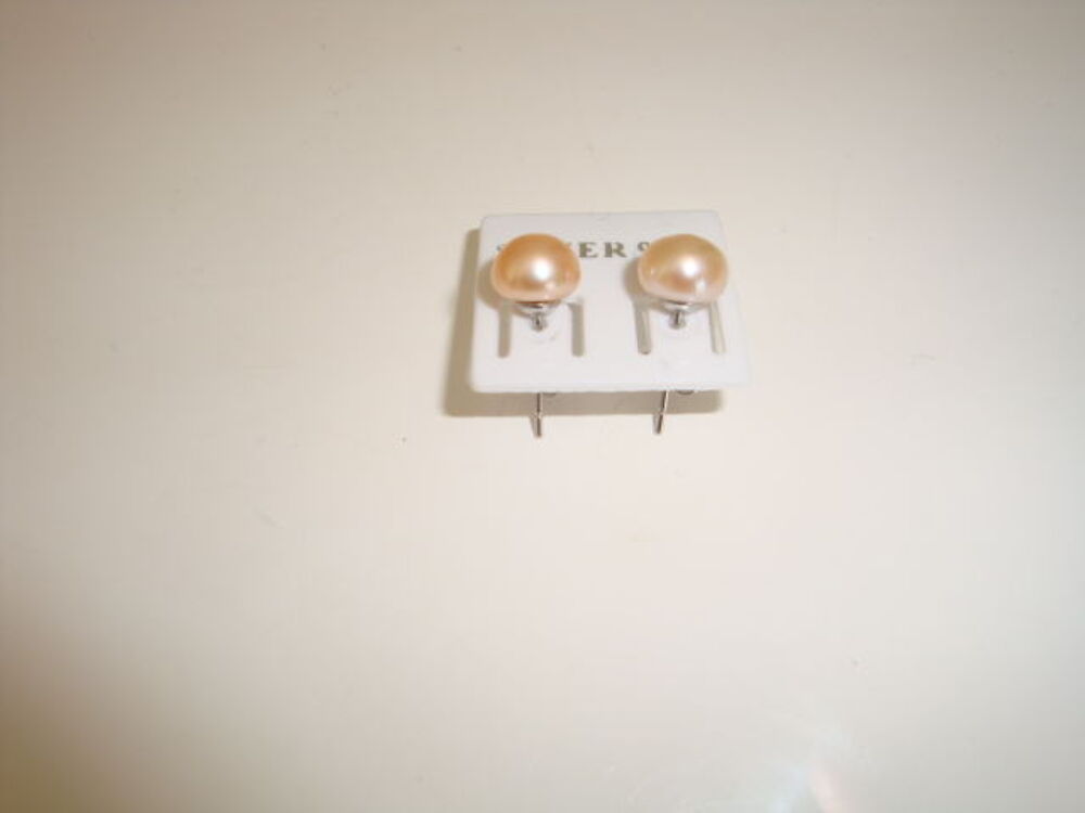 Boucle d'oreilles perles de culture d'eau douce Bijoux et montres