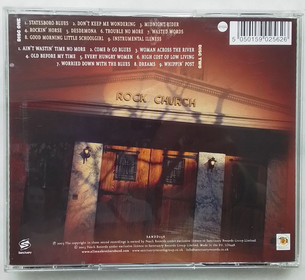 Allman Brothers Band CD et vinyles
