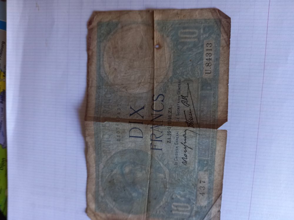 Billets anciens 