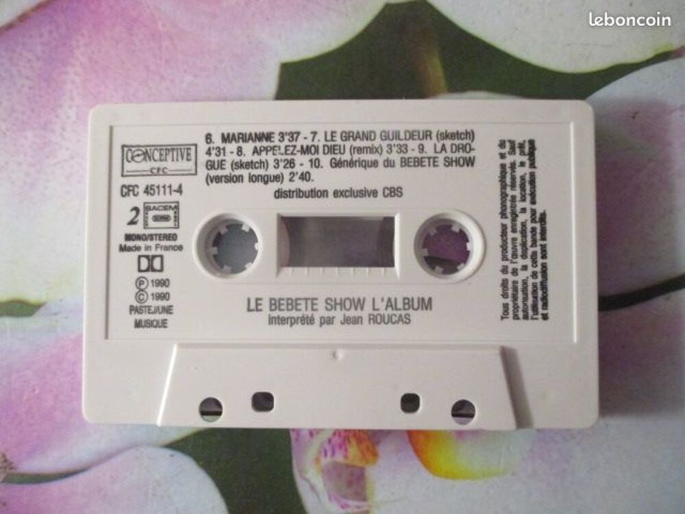 Cassette audio "Le B&eacute;b&ecirc;te Show" CD et vinyles