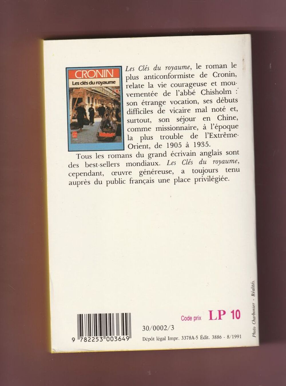 LE LIVRE DE POCHE - CRONIN - LES CLES DU ROYAUME - Livres et BD