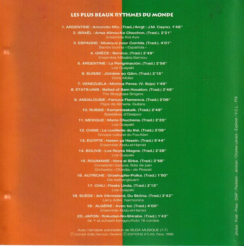 CD Les Plus Beaux Rythmes Du Monde Compilation CD et vinyles