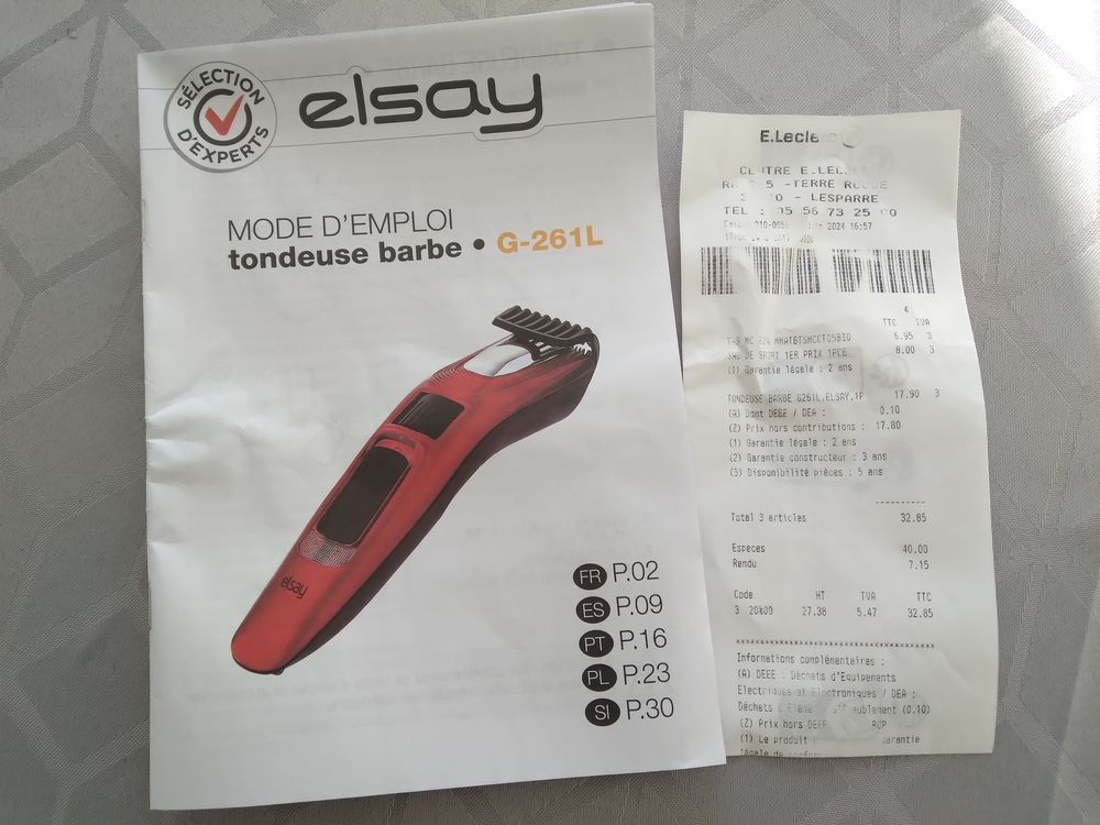 Tondeuse &agrave; barbe Electroménager