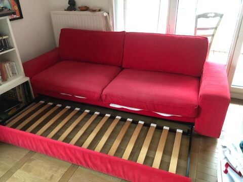 Canap convertible rouge 85 Meudon (92)