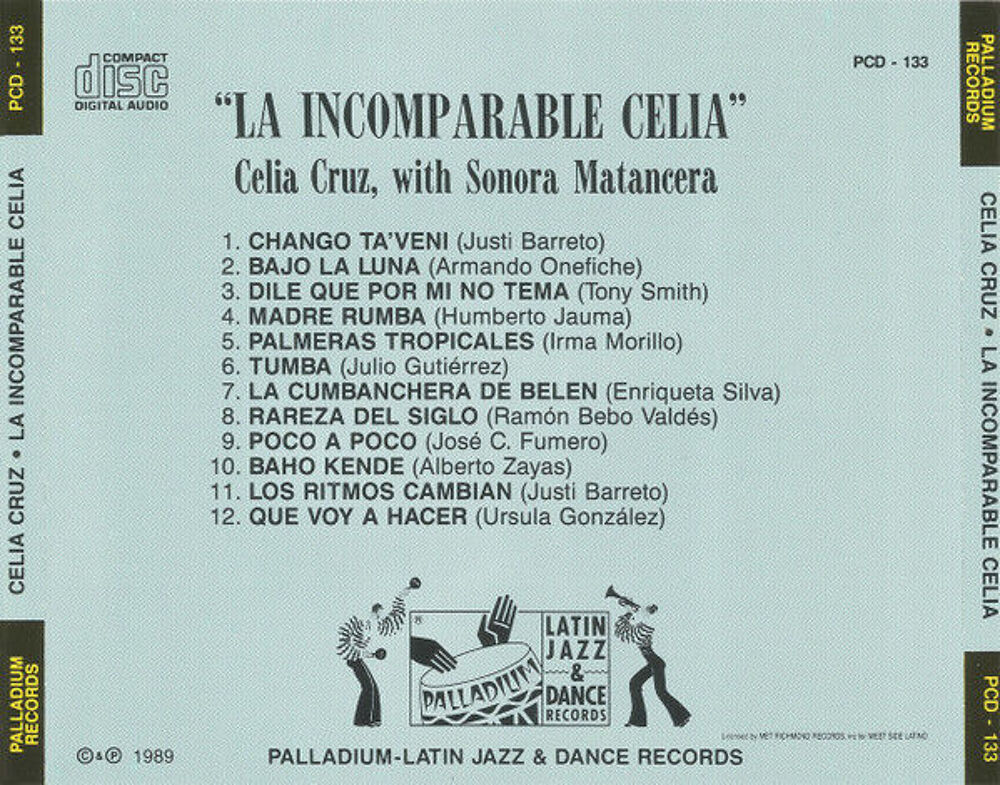  cd Celia Cruz Con La Sonora Matancera (etat neuf) CD et vinyles