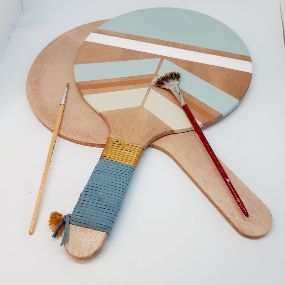 Lot 200 Raquettes en Bois &agrave; D&eacute;corer - DIY asso loisir Jeux / jouets