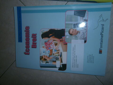 Economie et droit Fontaine Picard
ISBN 978-2744626029 5 Annonay (07)