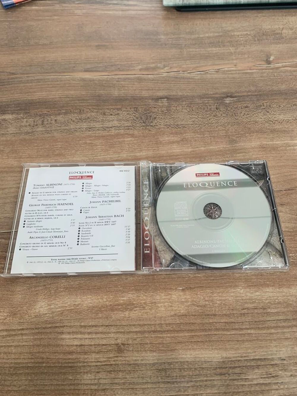 CD Albinoni Adagio " Eloquence " CD et vinyles