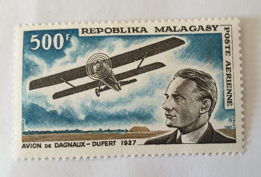 Timbre madagascar poste a&eacute;rienne 1967 neuf - 2 euros 