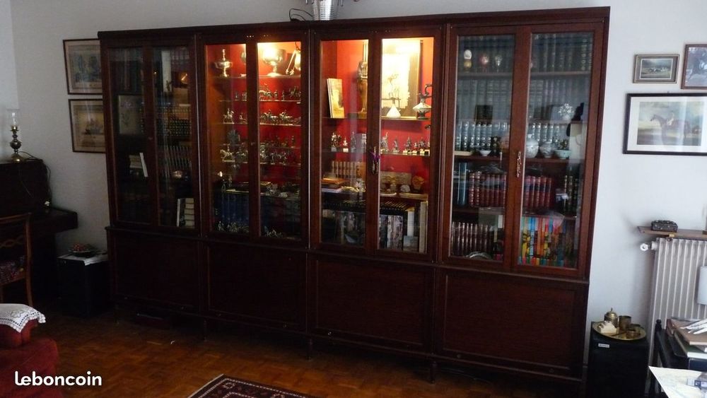  Biblioth&egrave;que Acajou Massif Meubles