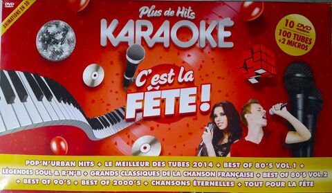 Coffret neuf de 10 DVD pour Karaoké et + 2 Micros 18 Sarcelles (95)