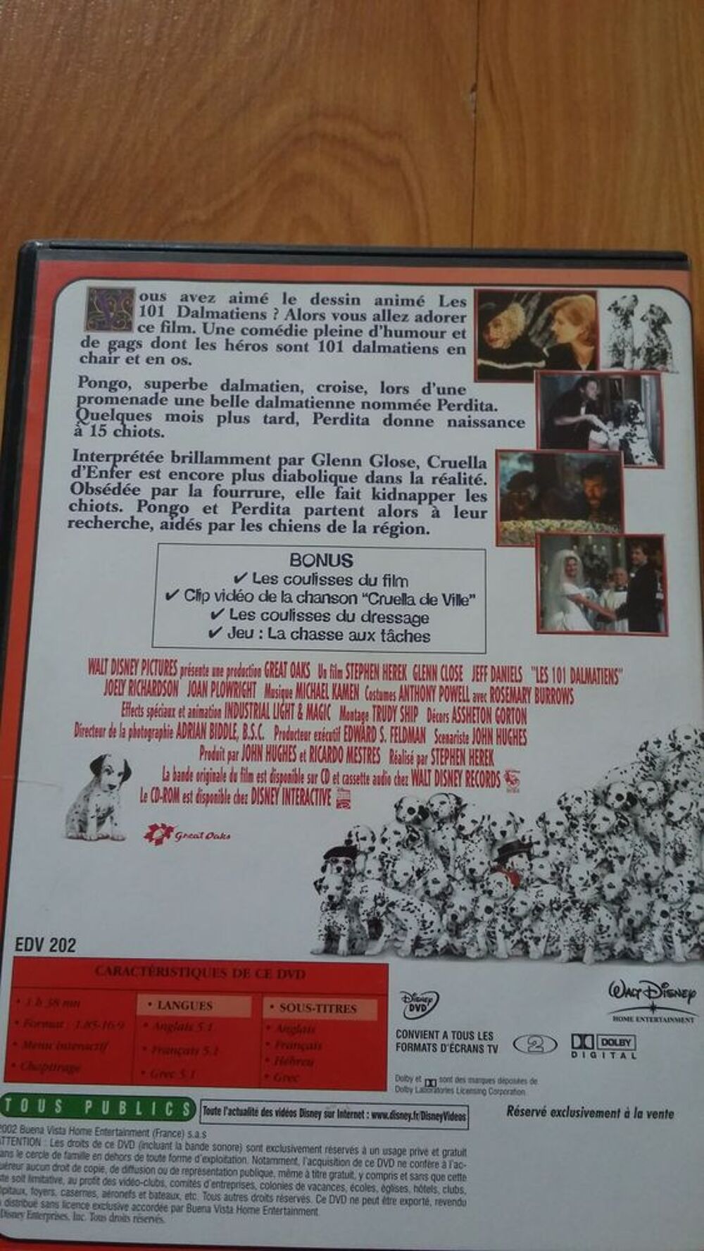 Les 101 dalmatiens DVD et blu-ray