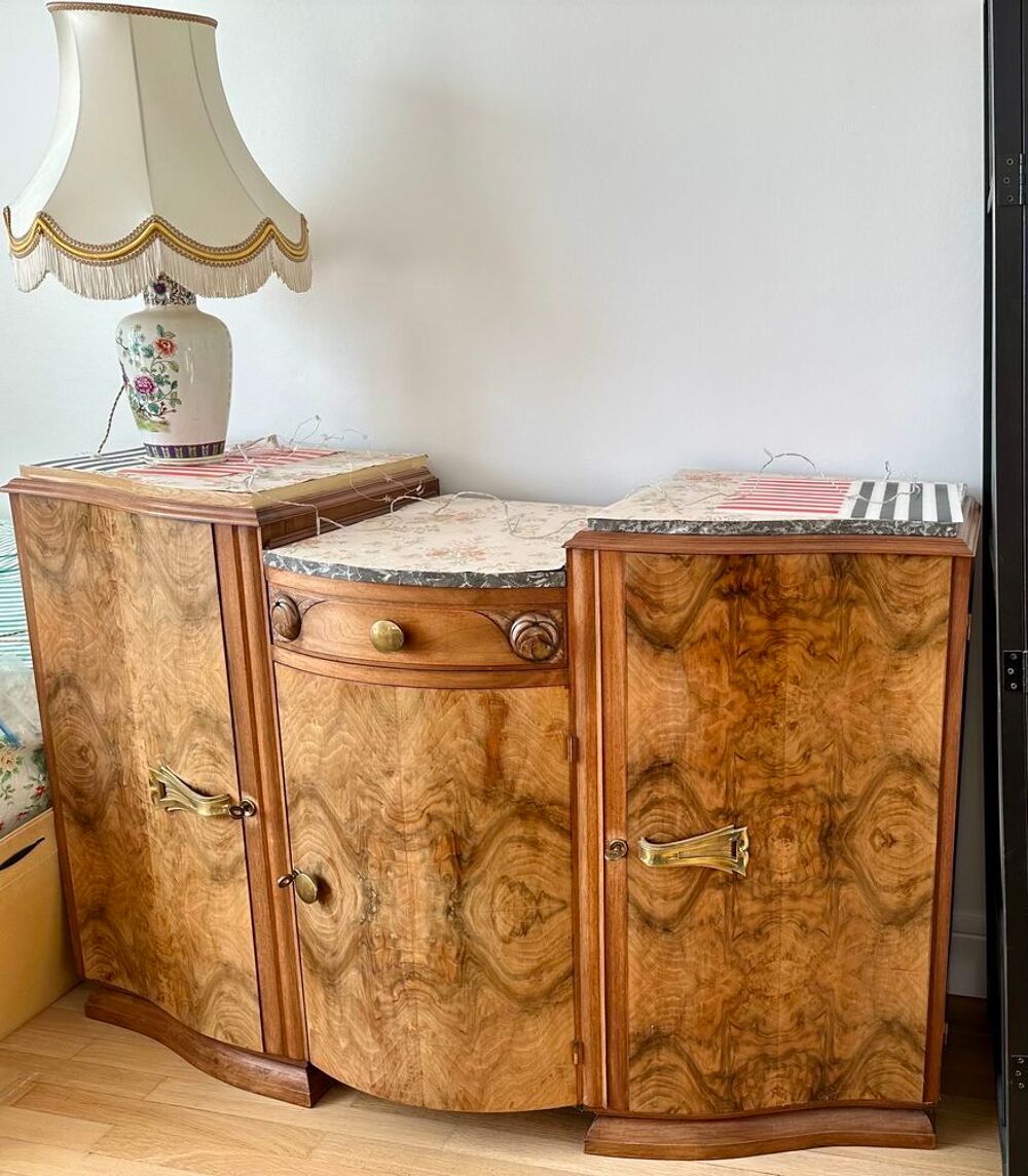 Buffet art deco noyer massif Meubles