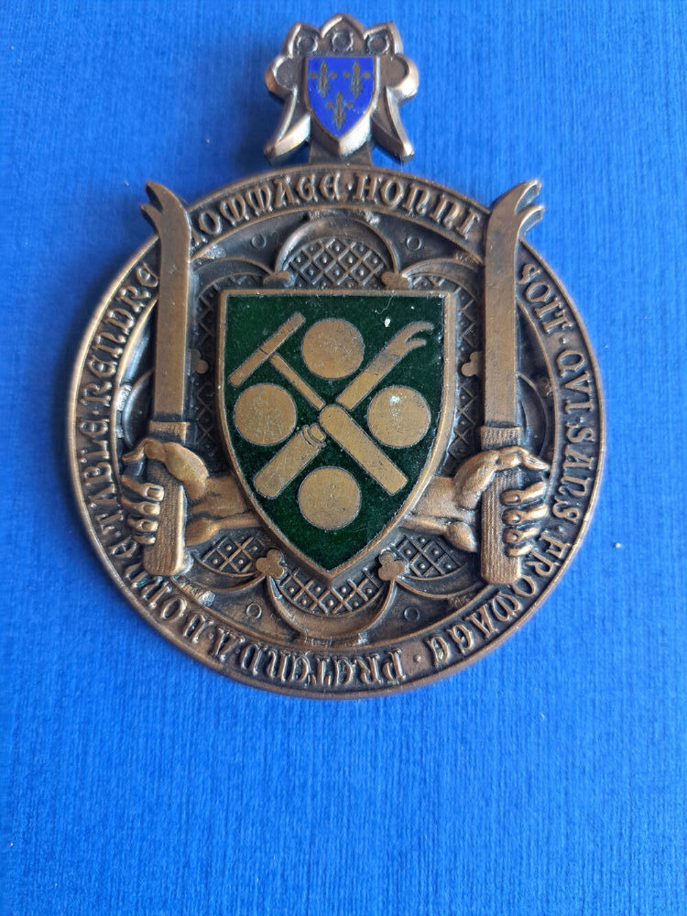 (1901?) M&eacute;daille Honni soit qui sans Fromage 