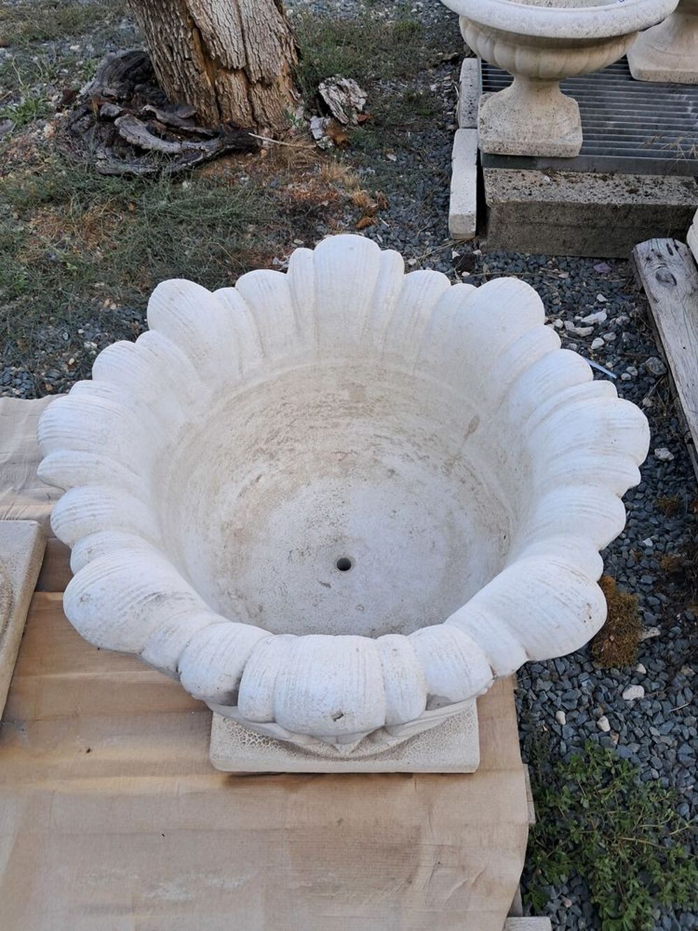Vase, Pot en pierre reconstitu&eacute;e Jardin