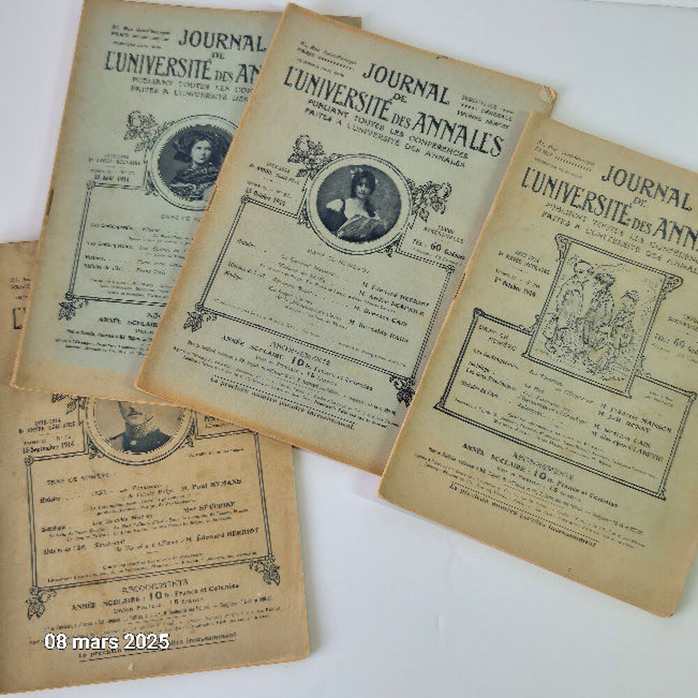4 annales universitaires du 15 ao&ucirc;t au 15 septembre 1914 , d Livres et BD