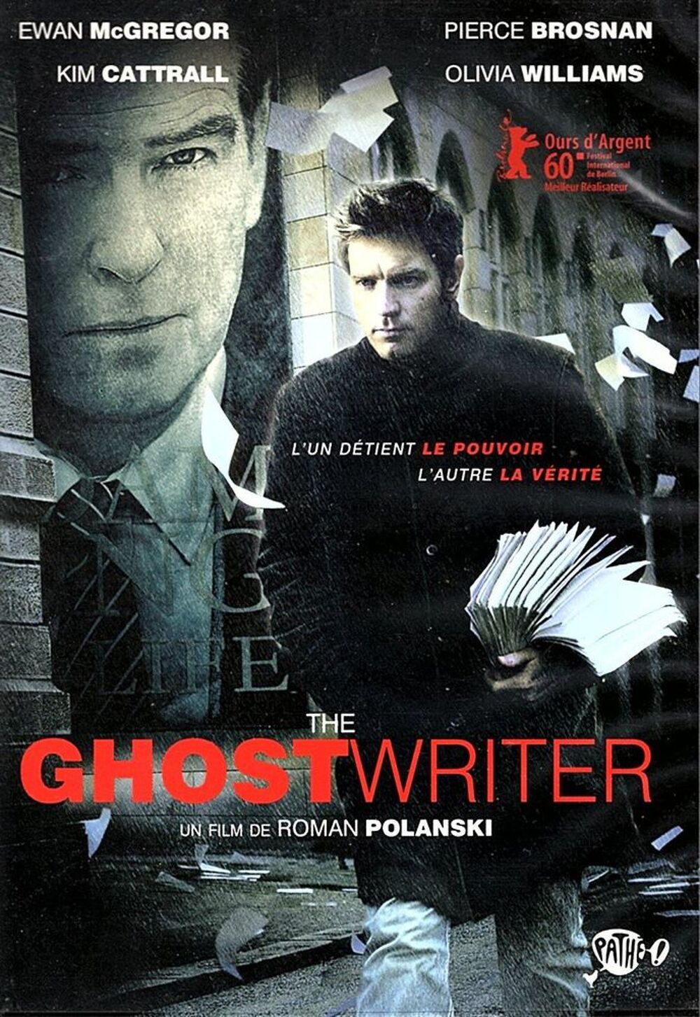 the GHOSTWRITTER (thriller) DVD et blu-ray
