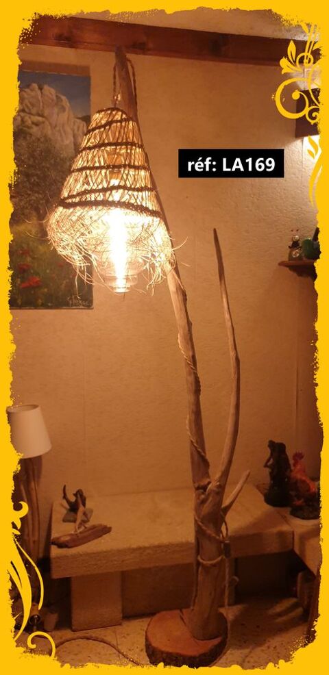 Lampadaire en bois flotté 210 Entressen (13)