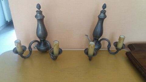 2 Appliques en �tain 50 Le Plessis-P�t� (91)