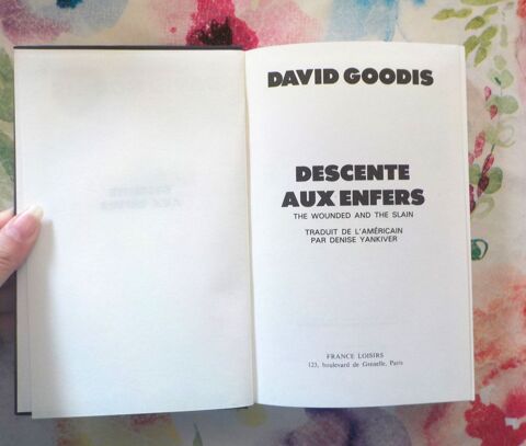 DESCENTE AUX ENFERS de David GOODIS Ed. France Loisirs 2 Bubry (56)