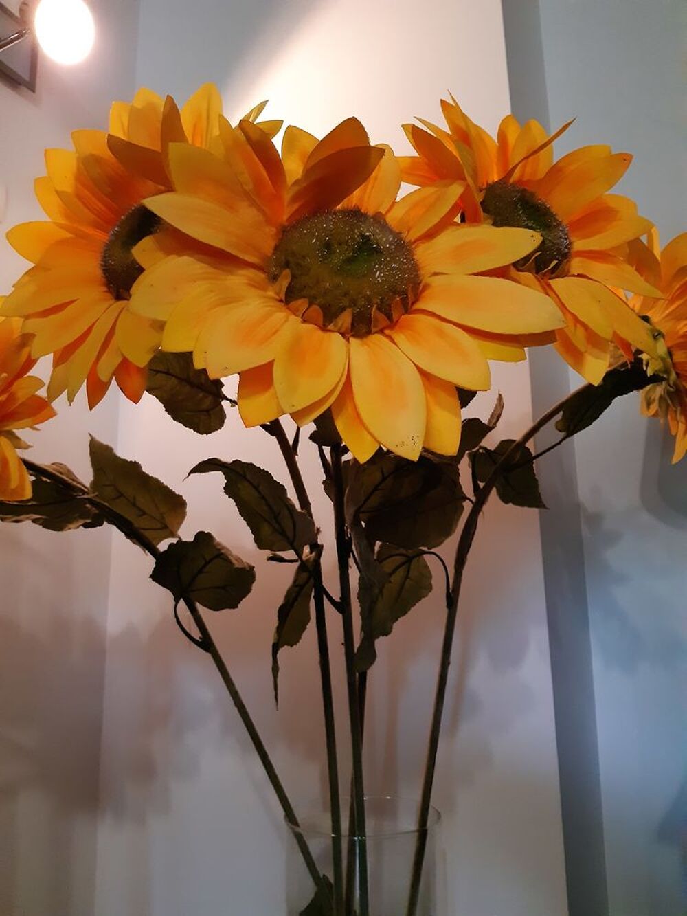 
Grands Tournesols Synth&eacute;tiques 150 cm. Décoration