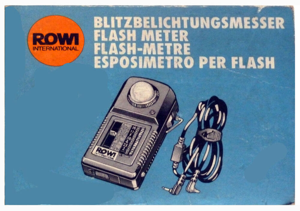 Flash M&eacute;tre ROWI 311 noir, &eacute;tuis, dragonne. Photos/Video/TV