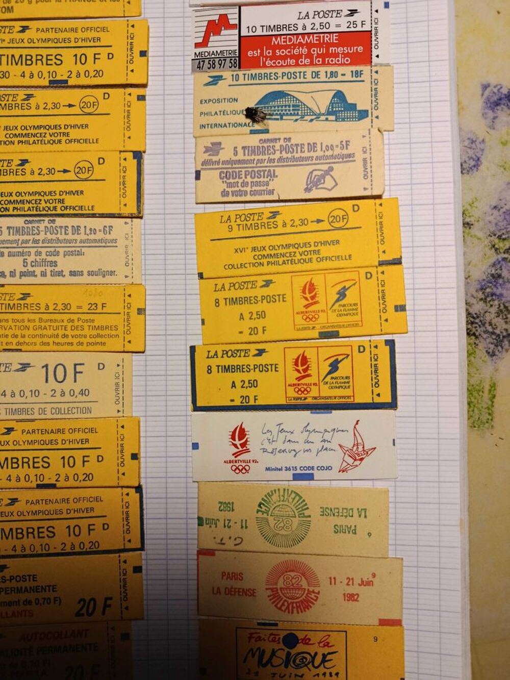 carnet de timbres collection 
