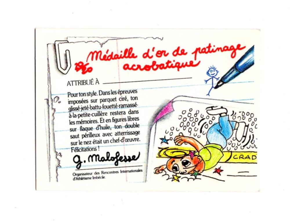Carte Les Crados n&deg;183 : Robin des doigts - Avimages - Topps 