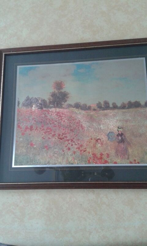 Sous-verre du tableau  Les coquelicots  de Monet 8 Pluguffan (29)