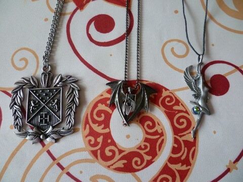 Colliers Gothique Halloween Fee Squelette blason moyen age c 4 Maizi�res-l�s-Metz (57)