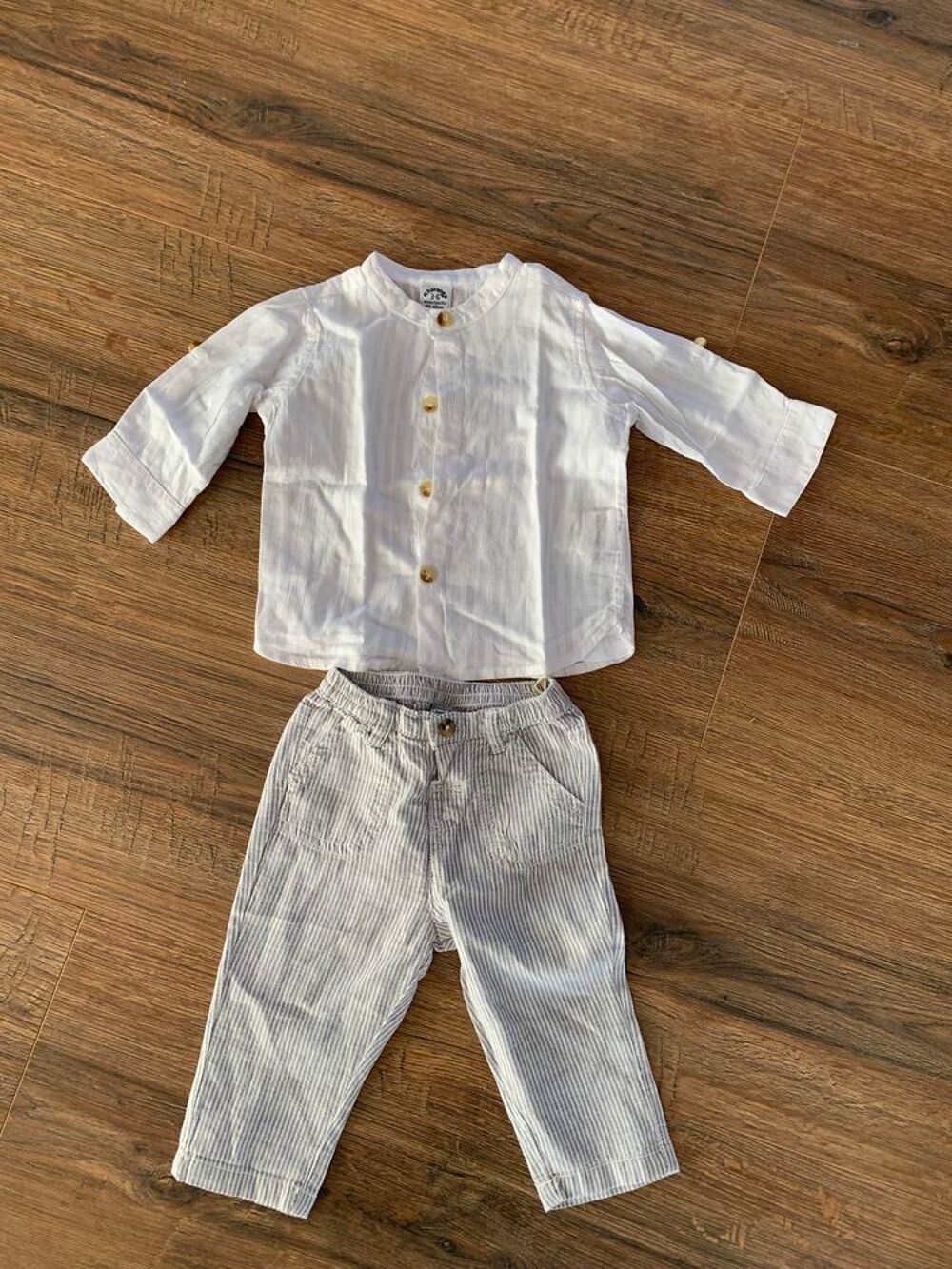 Ensemble enfant gar&ccedil;on pantalon + chemise " cha Vêtements enfants