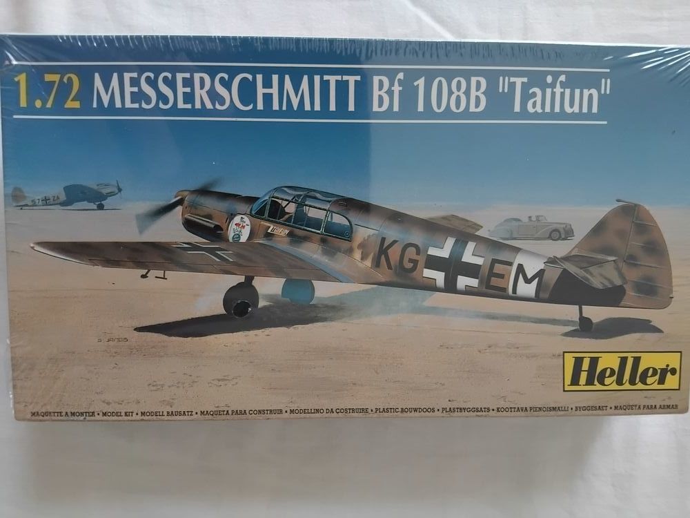 Maquette HELLER MESSERSCHMITT BF 108B 'TAIFUN' 1/72 neuve Jeux / jouets