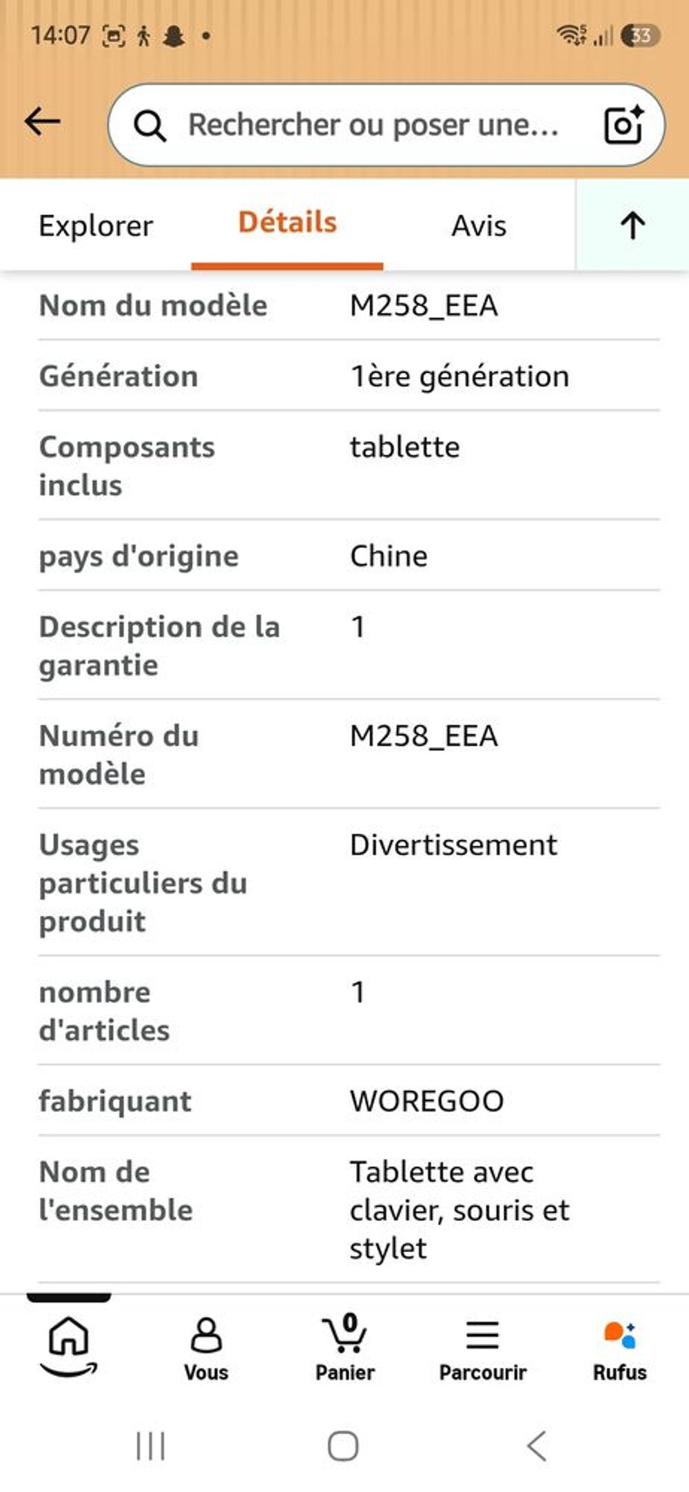 Tablette et accessoires Matériel informatique