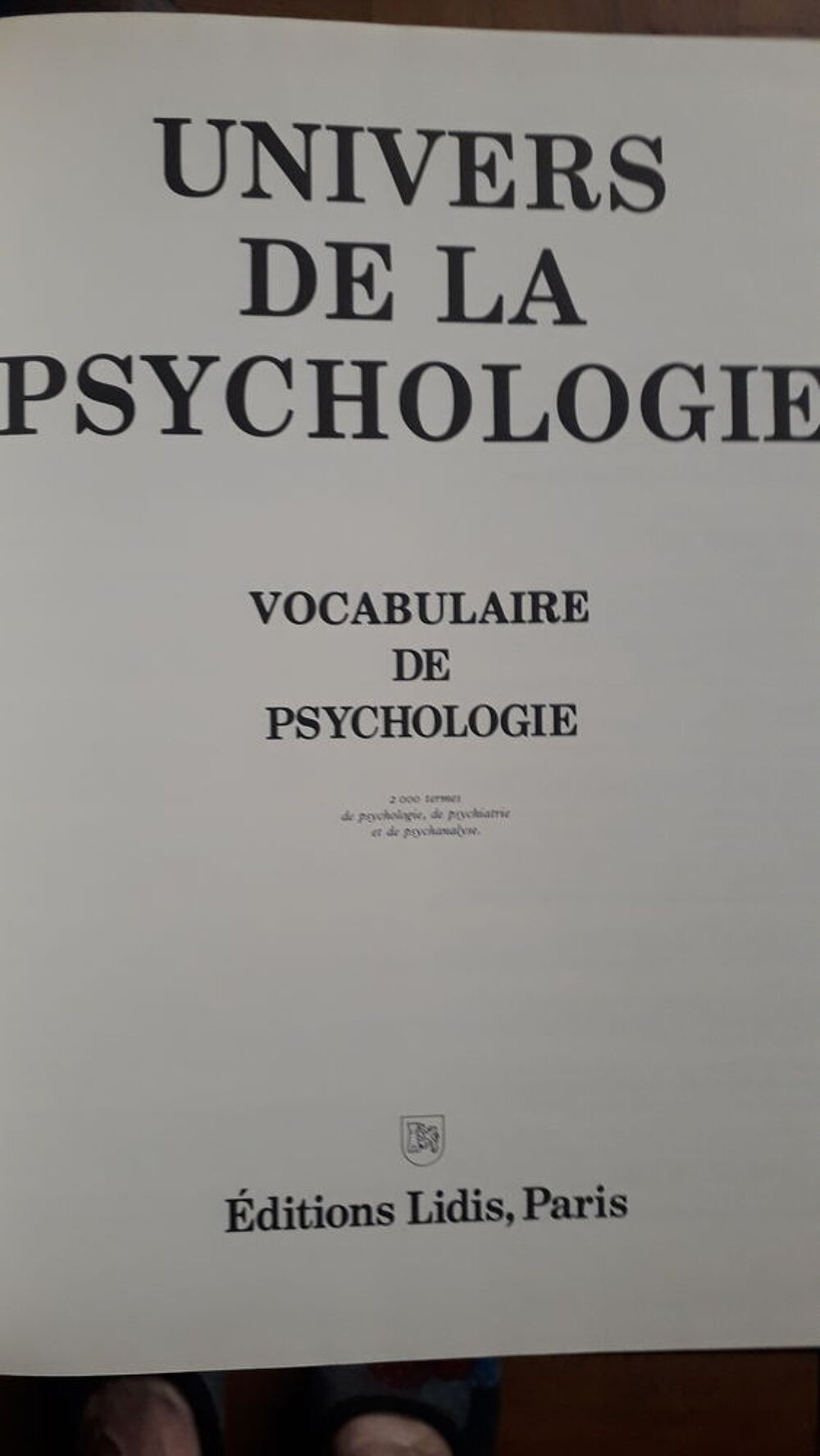 Encyclop&eacute;dies &eacute;ditions "LIVIS" Univers de la psychologie" Livres et BD