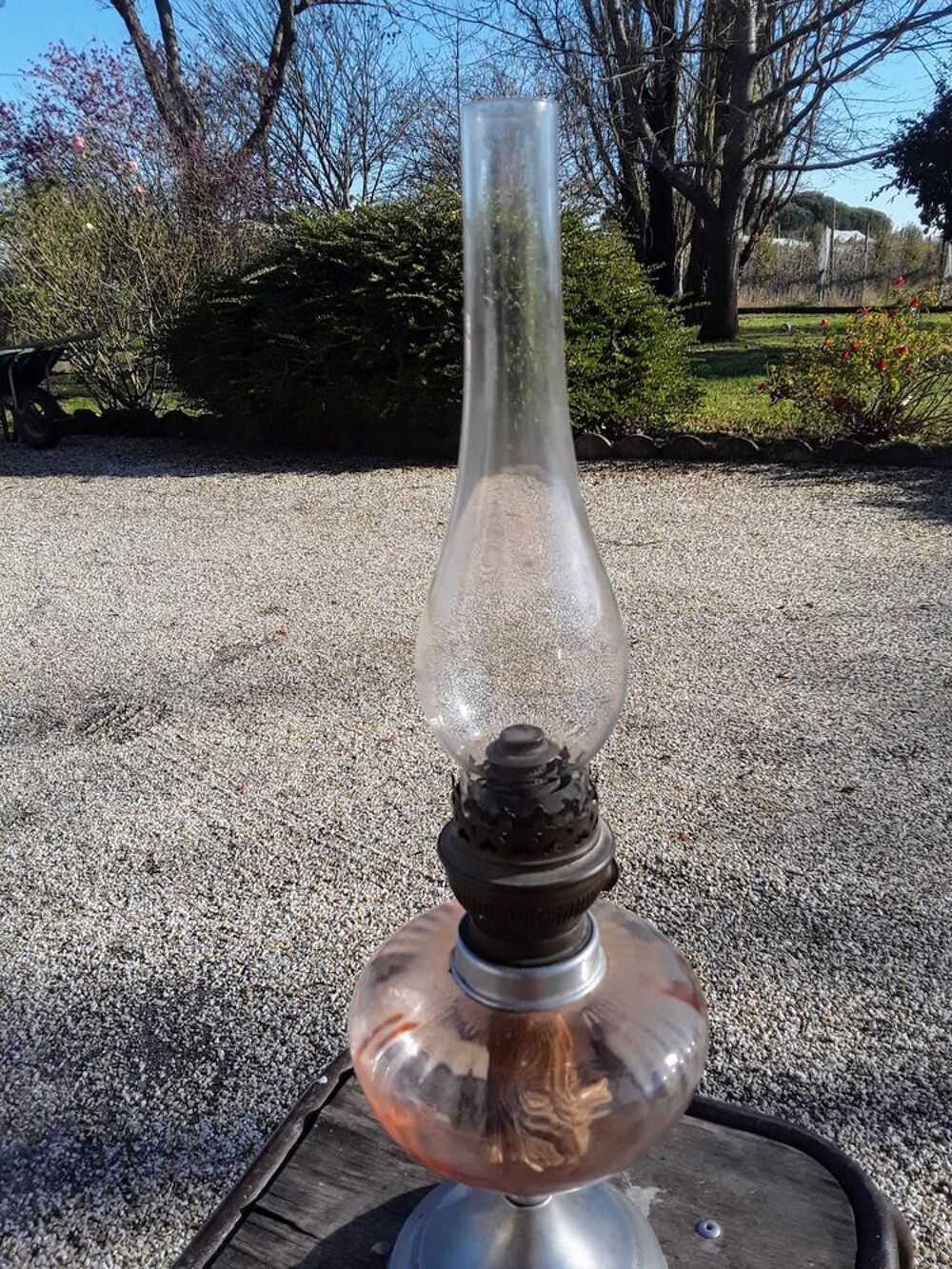 Lampe p&eacute;trole ancienne Décoration