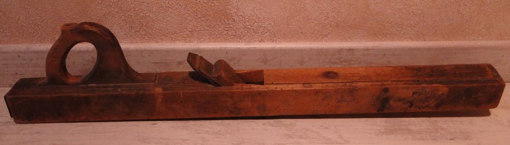 Varlope - Rabot ancien &agrave; bois avec poign&eacute;e - Tr&egrave;s bon &eacute;tat Bricolage