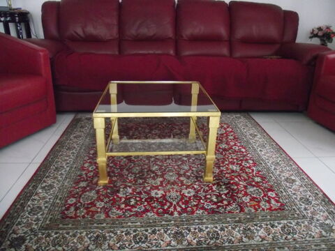 TABLE BASSE DOREE A LA FEUILLES 24 CARATS 1100 Neuilly-Plaisance (93)