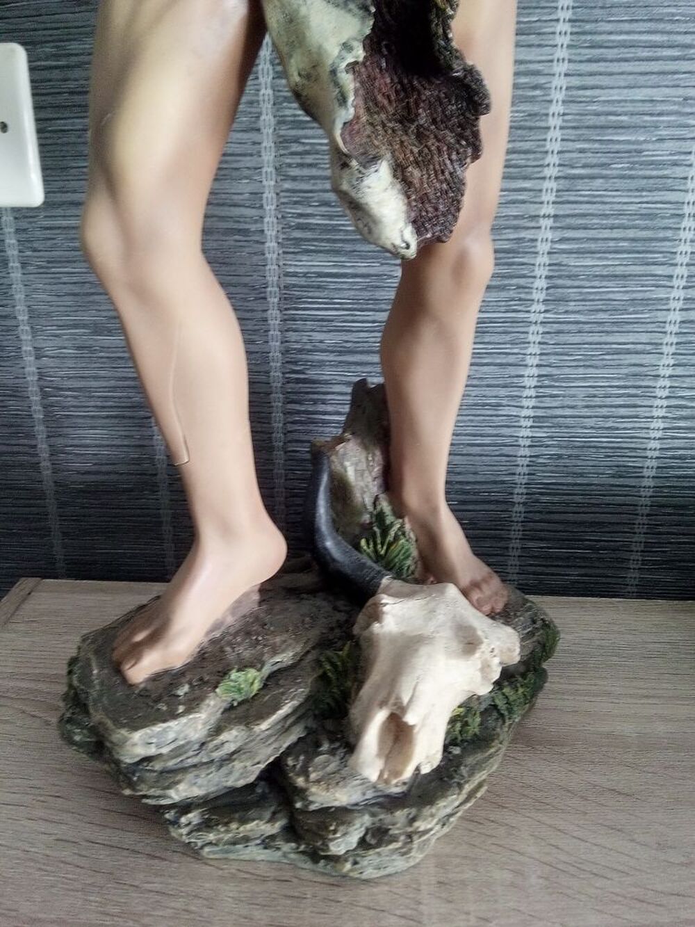 2 Grandes statues am&eacute;rindiens indiens avec f&ecirc;lures Décoration