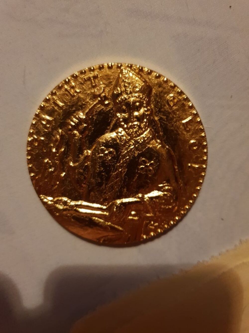 m&eacute;daille de bronze dor&eacute; 