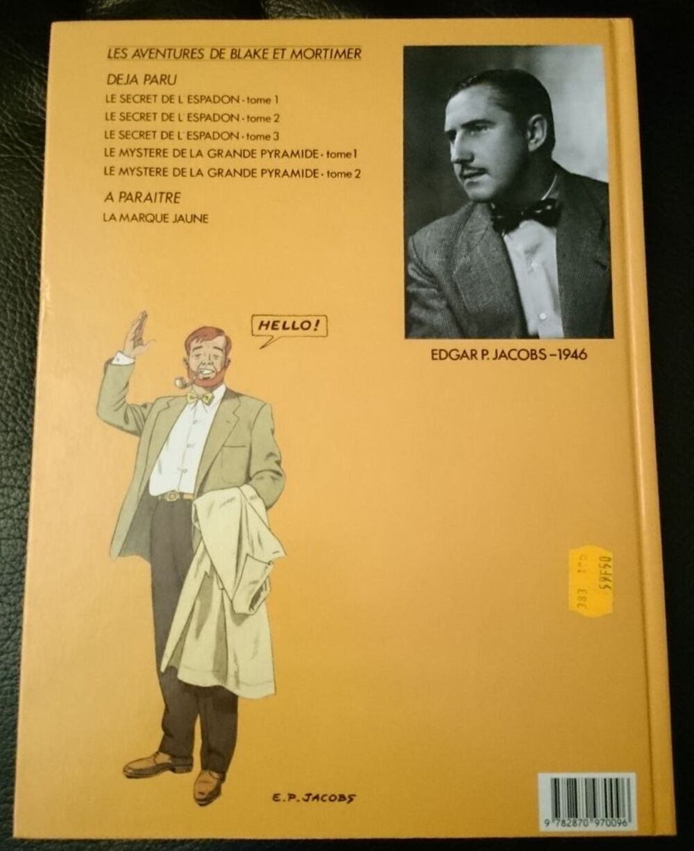 BD - Blake&amp;Mortimer - Le myst&egrave;re de la grande pyramide(T2) Livres et BD