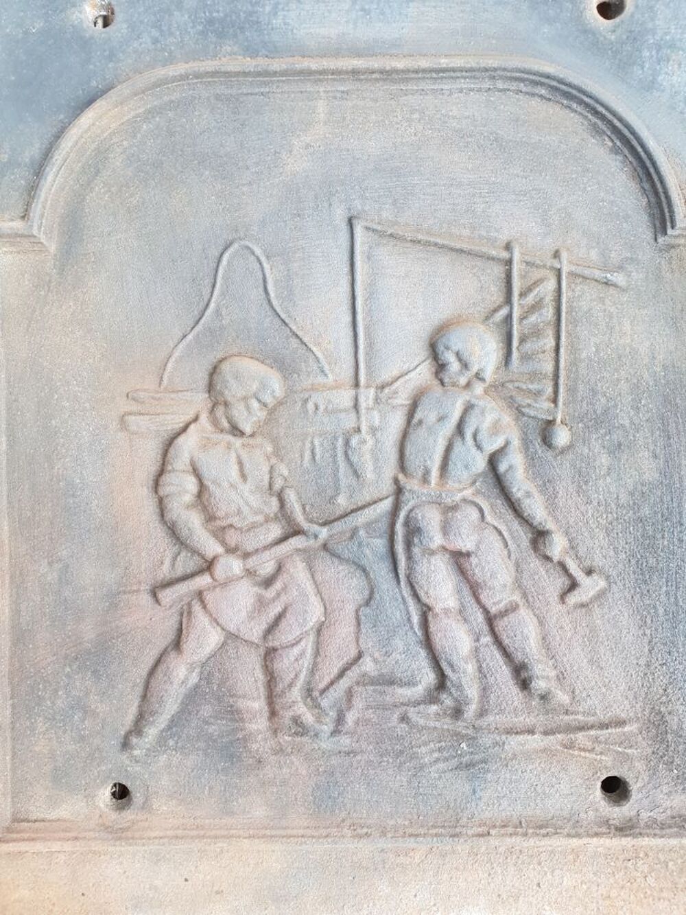 plaque de chemin&eacute;e Jardin