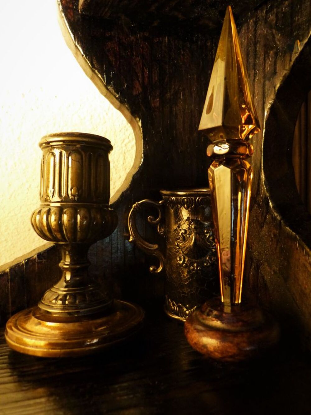 Etag&egrave;re de Curiosit&eacute;s d'Angle "LITTLE AQUARIUM" Steampunk Décoration