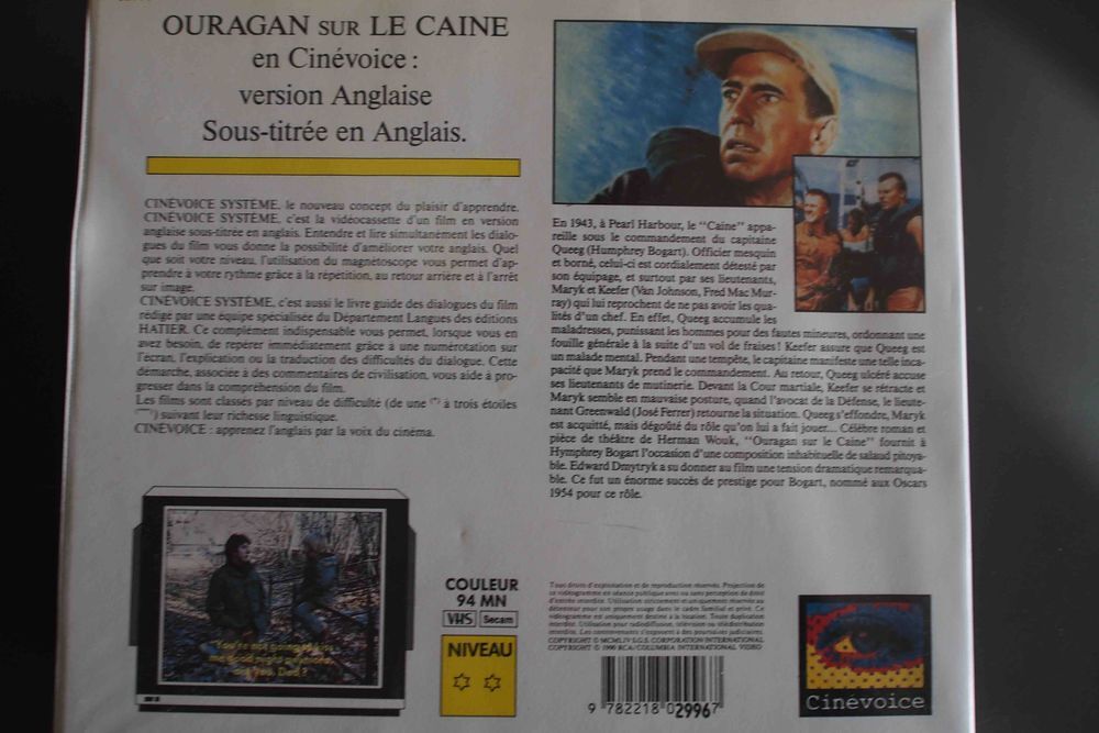 OURAGAN SUR LE CAINE - VHS, CD et vinyles