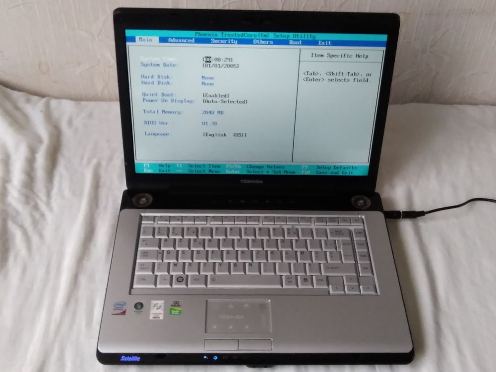 Laptop Toshiba Satellite A200-258 Matériel informatique