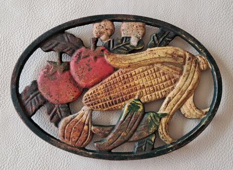 dessous de plat en fonte ovale et color� th�me campagne 10 Carnon Plage (34)